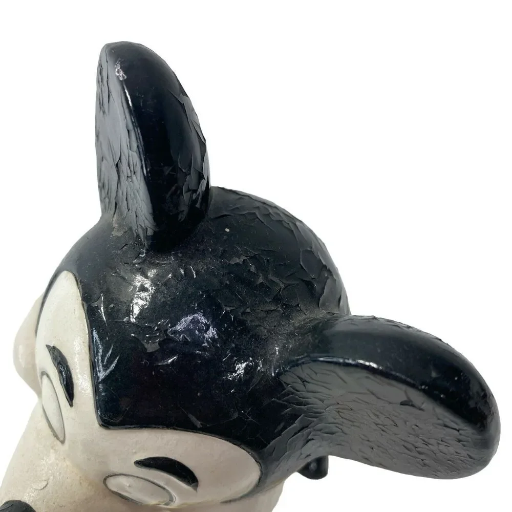 Walt Disney Mickey Mouse with Book Schmid Japan Porcelain Figurine‎ Vtg